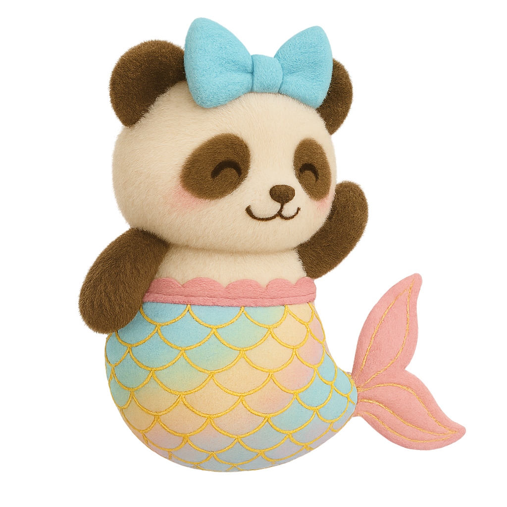 Mermoo Panda Plush
