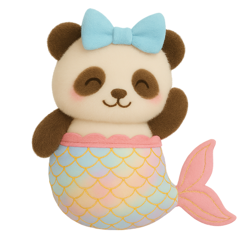 Mermoo Panda Plush